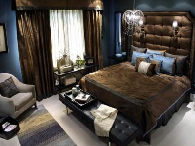 chocolate-blue-bedroom chocolate and blue bedroom