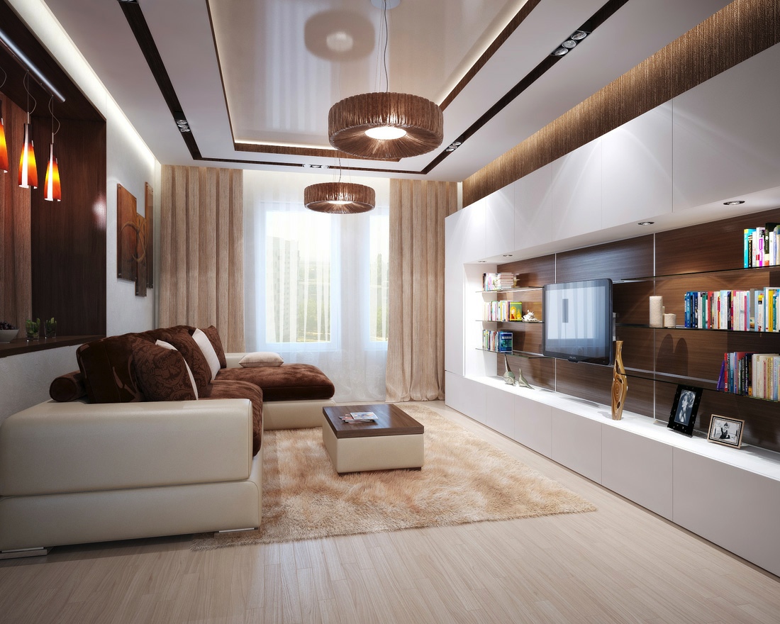 modern earth tones living room