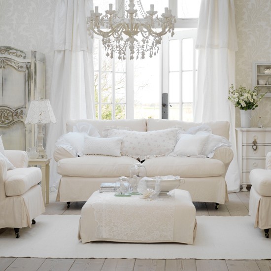 country shabby chic living room