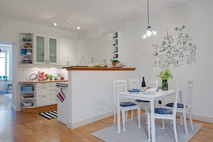 Charming Apartment With Spring Decorating In Sweden10