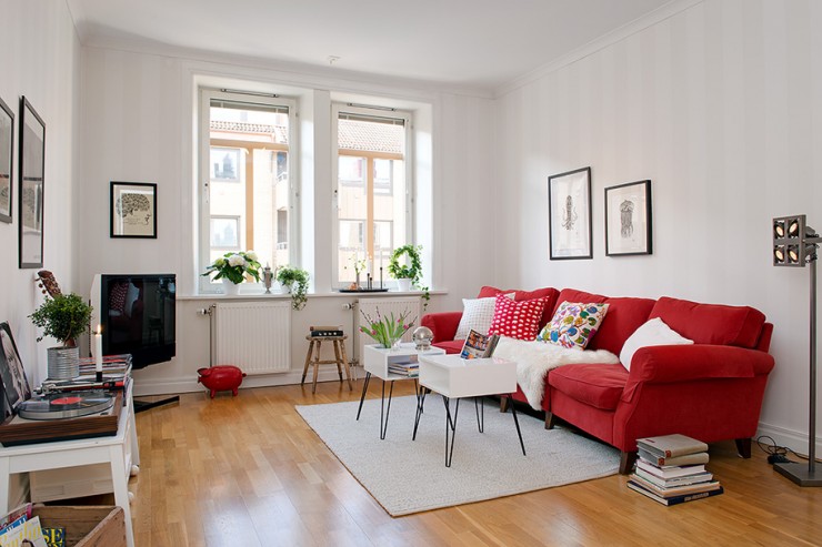 Charming Apartment With Spring Decorating In Sweden3