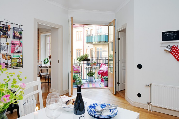 Charming Apartment With Spring Decorating In Sweden8