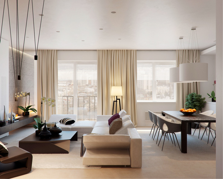 Contemporary Living Room Designs by Fedorova46