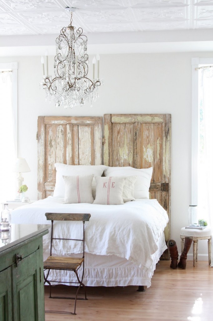 old doors headboard