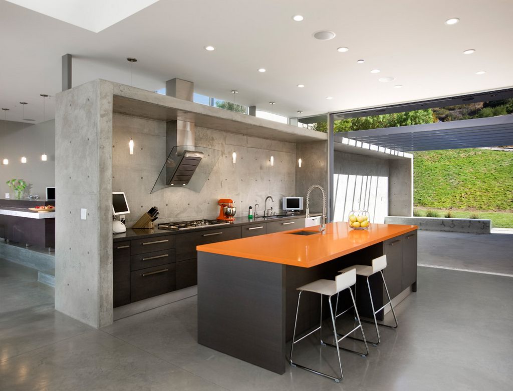 modern-concrete-kitchen modern concrete kitchen